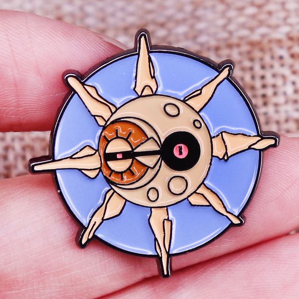 

sun moon brooch clothing hat pin cartoon accessories gift, Blue