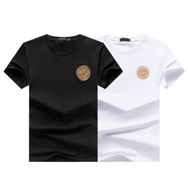 

men's t-shirts designer bags luxury men's wear summer round neck sweat absorbing short sleeves outdoor breathable cotton printe s2, White;black