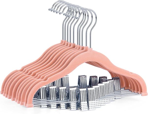 

nobemall premium clothes hangers baby velvet hangers with clips