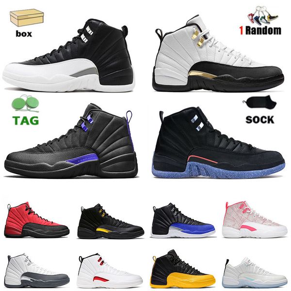 

fashion basketball shoes 12 playoff royalty men sports 12s with box black taxi royal blue university gold reverse flu game utility women jum