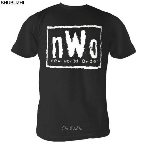 NWO Güreş Yetişkin Siyah Tshirt Gurur Gömlek Erkekler Tshirt gevşek