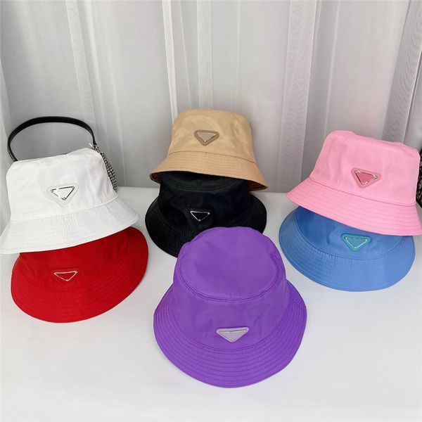 Chapéus de moda Designer de beisebol de design clássico mens clássico feminino balde chapéu boné letra triângulo resort praia sunhat resort alta qualidade