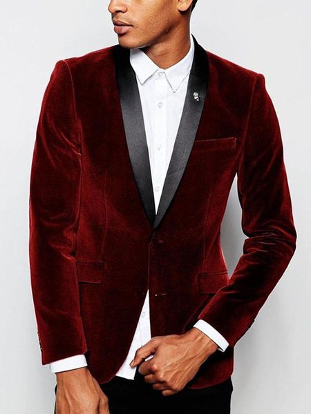 Ternos masculinos Blazers 2022 Tailor fez homens ternos de vinho clássico vermelho de peito de inverno Blazer de festas formais apenas negócios