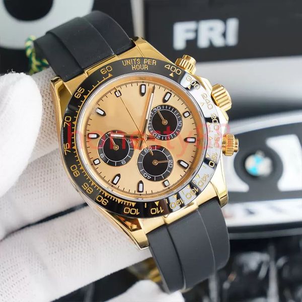 

SW Designer mens watch automatic mechanical 40mm rubber strap 904L stainless steel case high quality watch sports leisure Montre De Luxe golden watches, 18