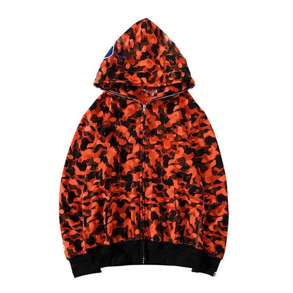 

22 hoodie men's and women's designer fashion camouflage h oodie f ashion pa printed ape paris sweater classic winter plush coat sw, Black