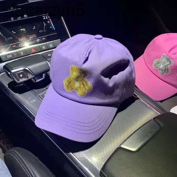

ball caps designer original fluorescent bear baseball cap duck tongue curved brim leisure korean brand classic fashion luminous version, Blue;gray