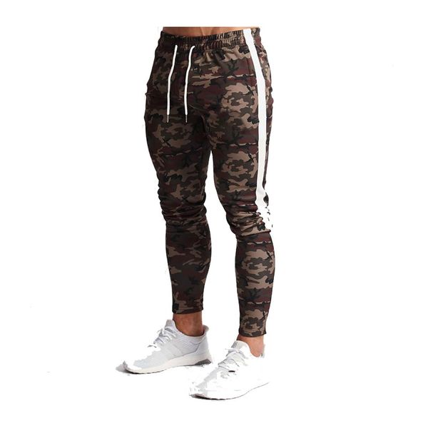 

pants joggers men camouflage tracksuit sweatpants deporte fitness mens trousers casual skinny pantalon sport workout pencil pant, Black