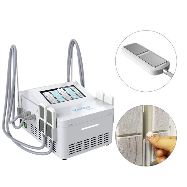 Portatile EMS Cryo Plate Cryotherapy Macchina dimagrante 4 Pads Modalità Cryolipolysis Massaggio del corpo Riduzione della cellulite Congelamento dei grassi Macchine di bellezza per uso SPA