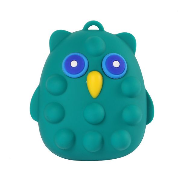 Fidget Toys 5Style Owl Bubble Music Sports Push It Bubble Sensory Autism Special Needs Scesso Stening Squeeze Decompression Toy para crianças 2023