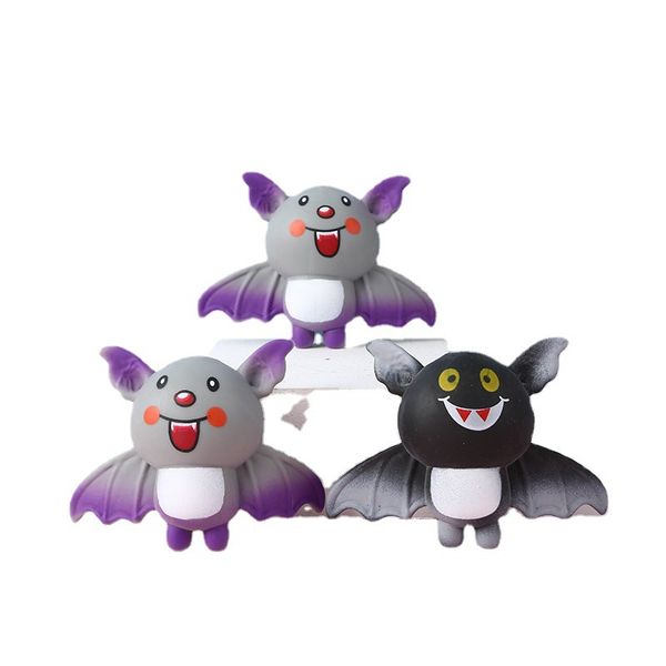 Halloween Fledermaus Squeeze Zappelspielzeug Dekompression Stressabbau Kinder Geschenk Sinnesspielzeug Mochi Squishy Geist Cartoon D018