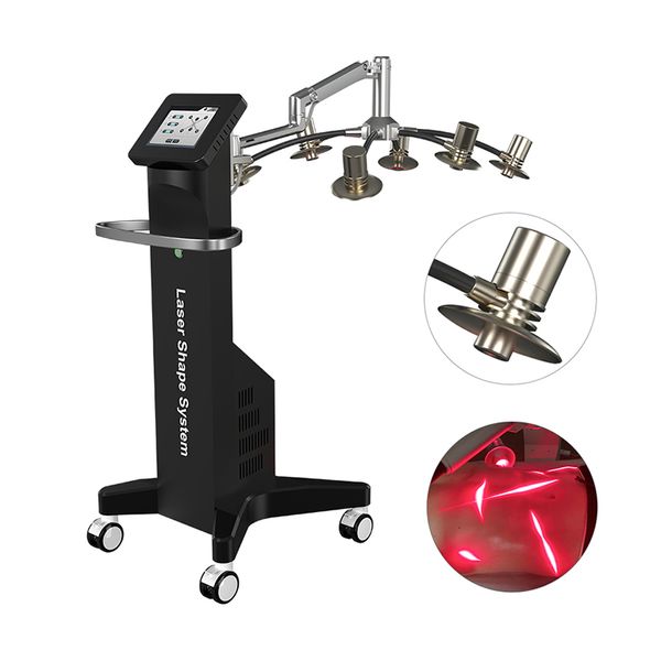 Macchine laser lipo 6d Rosso 635nm llaser ems sculpting Macchina dimagrante con cuscinetto di raffreddamento per salone di bellezza