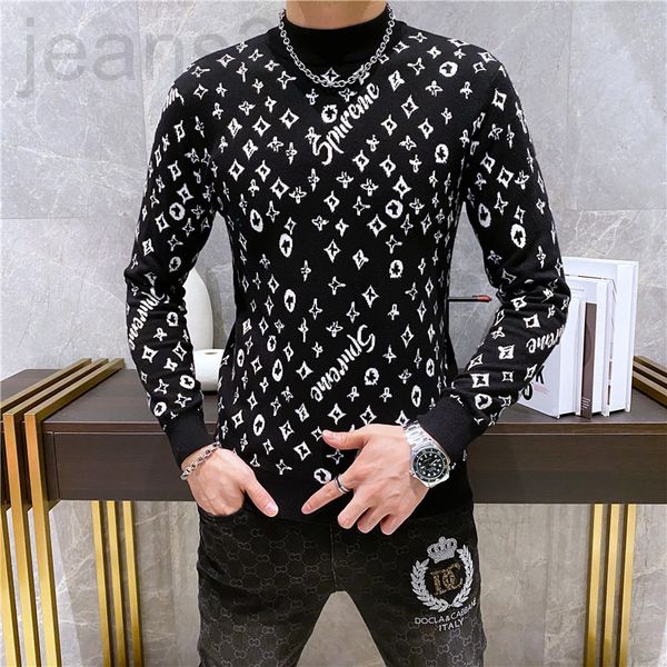 

men's wool & blends designer 21509 lily's family has a large stock of autumn and winter sweaters, p135 control 188, 4xl, 210 jin 3, Black