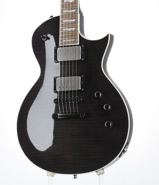 

e-ii ec fm/emg see thru black #gg582 electric guitar