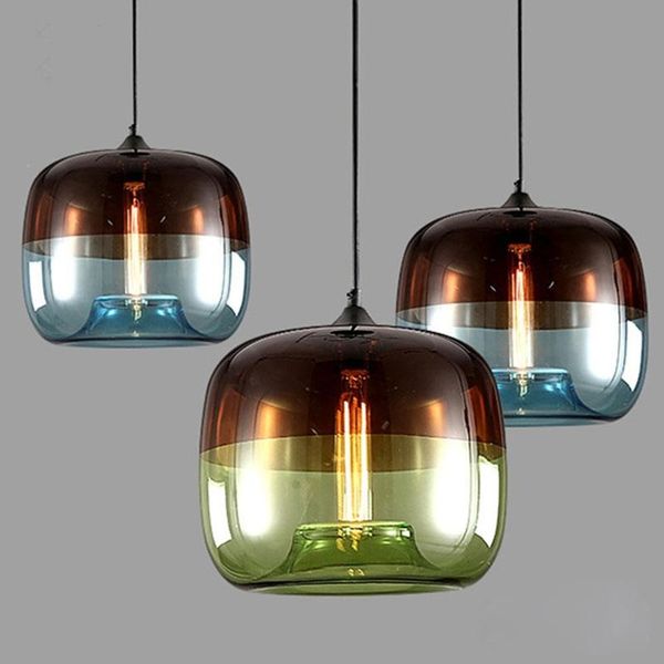 Pendelleuchten, Buntglas-Lampe, Küche, hängende Esszimmerleuchten, Heimdekoration, moderne Leuchten, industrielles Dekor