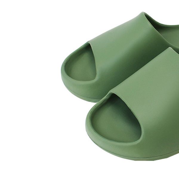 

sandals famous designer women's coconut slippers men's casual outdoor shoes non-slip flat hole coconut foam beach green, Black