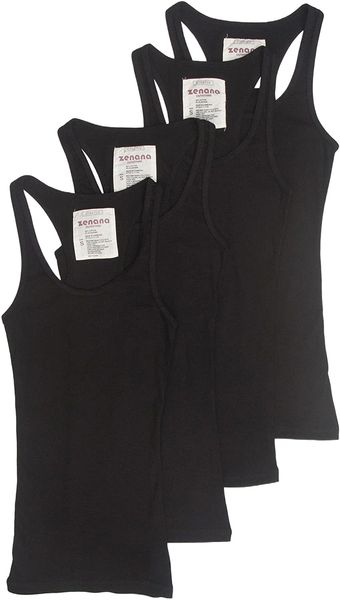 

outfitters womens 2,4 pack ribbed tank 65g3#, White