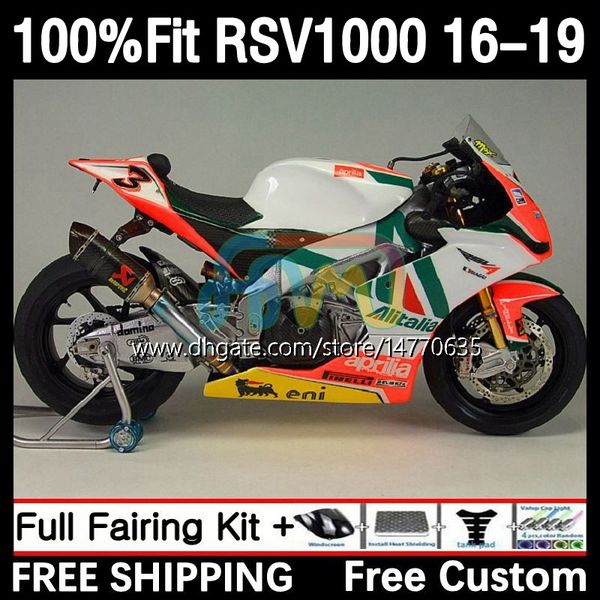 Впрыскивание формы для Aprilia RSV4 RSV 1000 RSV-1000 RSV1000R 16-19 Bodywork 5DH.43 RSV1000 RR 16 17 18 19 RSV1000RR 2016 2017 2018 2019 OEM Fairing Red White