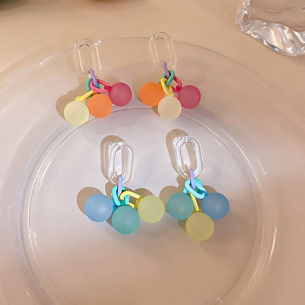 

stud 925 silver needle europe exaggerated fashion personality round ball earring long eardrop web celebrity temperament design, Golden;silver