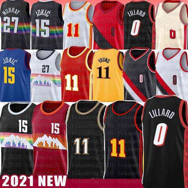 

Wholesale Custom Nikola Trae Young Jamal Murray Jokic Basketball Jersey Damian Lillard Mens Shirts Spud Webb Vintage Jerseys 11 15 27 0 4