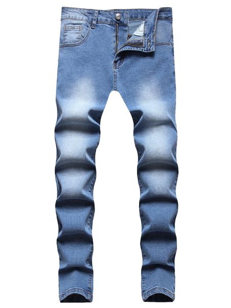 

men slant pocket jeans h5k1#, Blue