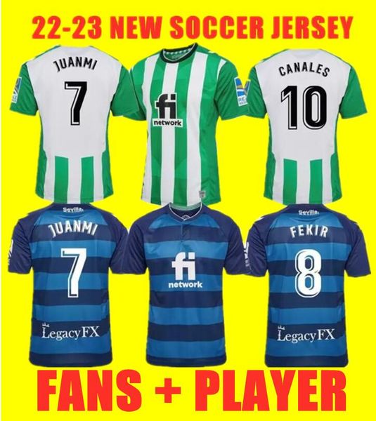 

22 22 real betis soccer jerseys canales 2022 2023 fekir loren joaquin b. iglesias juanmi guardado c. tello william jersey men kids kit footb, Black;yellow