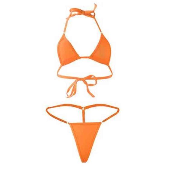

designer beach thong fashion swimsuit bikini set european and american lingerie ice silk threepoint bikini swimsuit set t tie rope bra, White;black