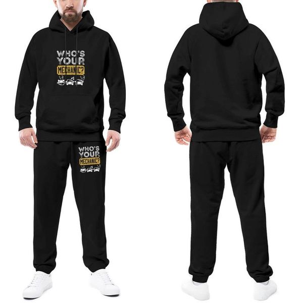 

men's tracksuits men's tracksuits mechanic mens tracksuit set who s your distressed design auto repair gifts male sweatsuits casua, Gray
