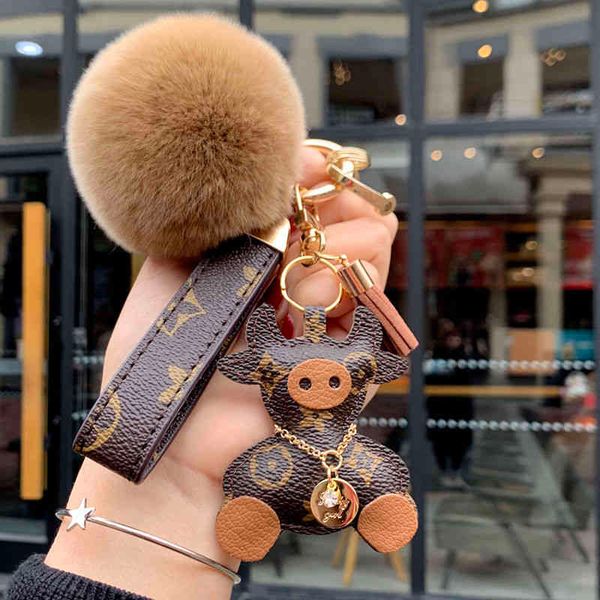 

designer sneaker leather silicone keychains european american trend leather calf high-end net red car pendant men's and women's lo, Silver