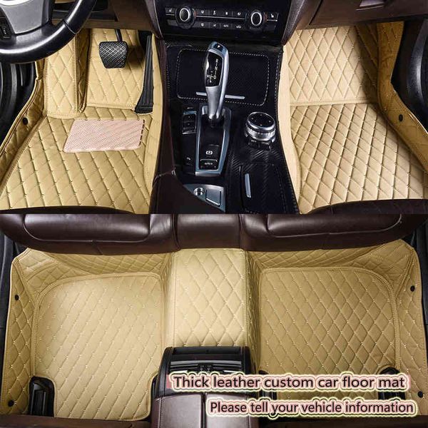 

leather car floor mats for kia rio sorento cerato soul optima opirus borrego vq carnival carens shuma cad niro car mats carpet w220328