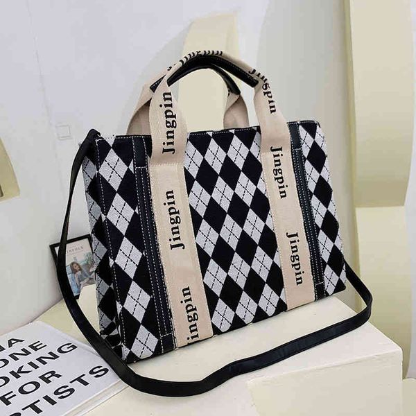 

tote bag women's large capacity 2022 new fashion texture style one shoulder portable crossbody shoulder bags