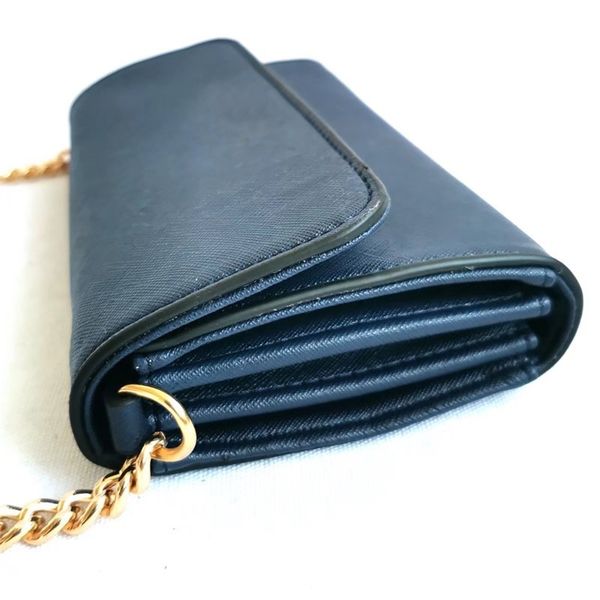 

multi colors gold chain strap shoulder bag pu leather cross body clutch fanny pack handbag purse hand bag crossbody designers casual boutiqu, Black
