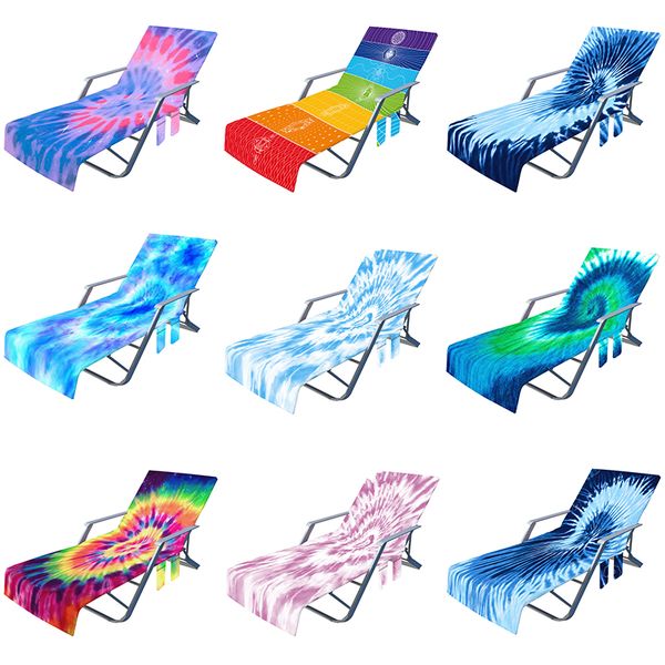 

rainbow blankets beach lounge chair towel cover blanket soft microfiber chaise lounges towels covers patio pool chairs cover with side pocke