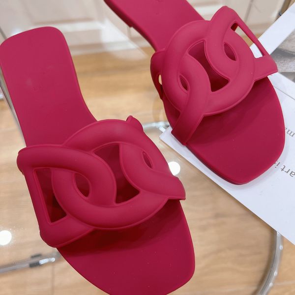 

early spring popular women's slippers heel height 6.5cm imported transparent soft breathable square head sandals full set bag box 35-42, Black