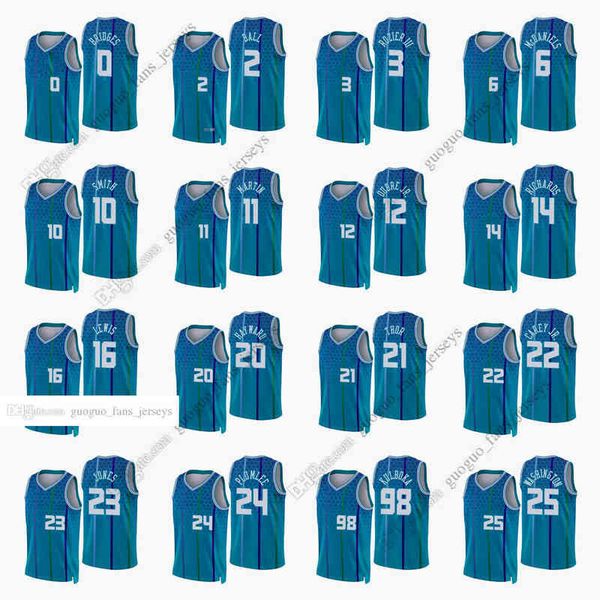 

custom printed 2022 new city basketball jerseys hayward rozier oubre plumlee ball smith bouknight bridges jones mcdaniels martin carey12, Black