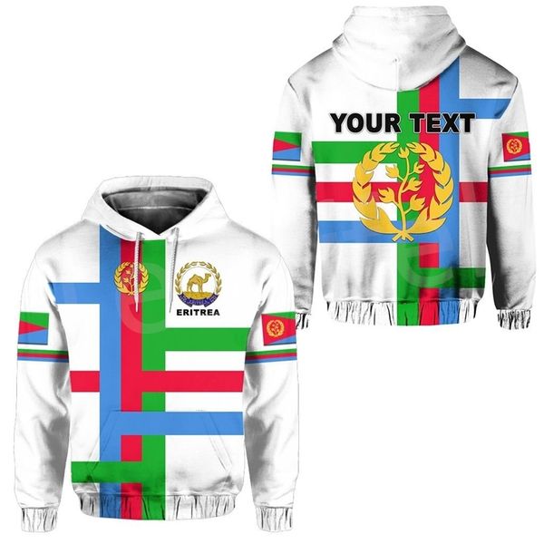 Tessffel Fashion Africa Nome personalizado Eritreia Camel Colorido Retro Tribe Tracksuit 3dprint Homens Mulheres de pulôver engraçado V2 220707