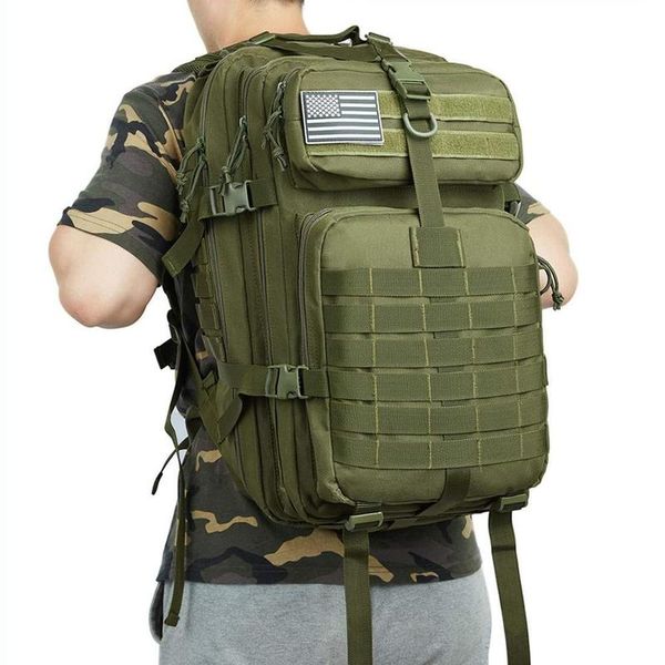 Большой рюкзак 50 л Mult Men Army Army военный тактический водонепроницаемый спорт на открытом воздухе в походы.