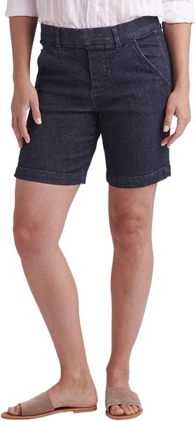 

women's maddie mid rise 8" pull-on short t34q#, White;black