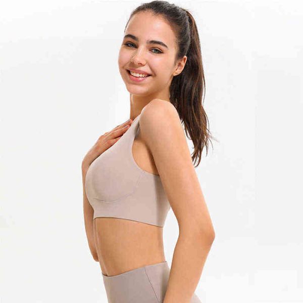 

lulu lu-ds44 bras brand yoga bra women's gathered running vest fitness after breasting training cross back sports underwear 0tsv, Red;black