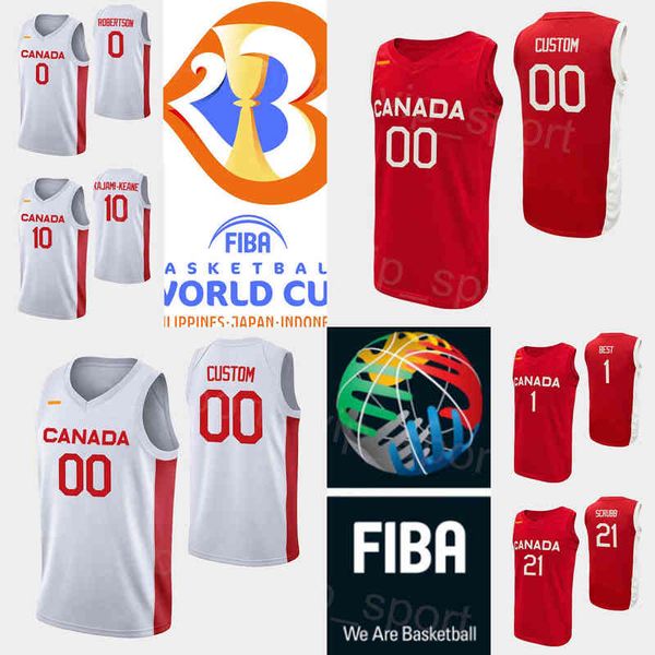 

print canada basketball 2023 fiba world cup 3 kassius robertson jersey 11 kenny fred chery 33 kyle wiltjer shai gilgeous-alexander 2 andrew, Black