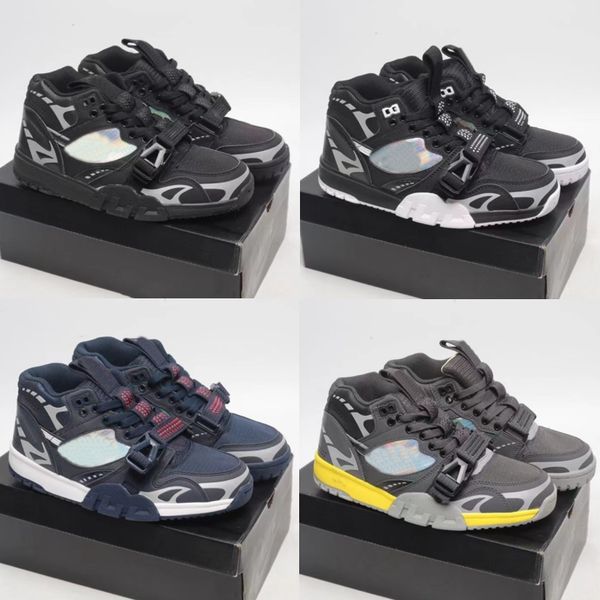 

men trainer 1 basketball shoes sp utility dark smoke grey coriander chlorophyll black reflective man classic sneakers size us 7 - 13