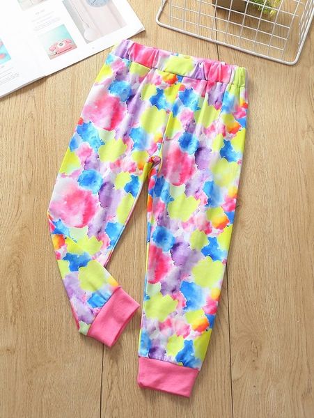 

toddler girls tie dye sweatpants she02, Blue