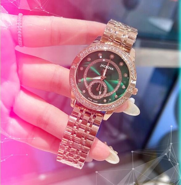 Disponibile Orologio da donna di lusso con anello di diamanti ape misura 40 mm Movimento al quarzo completamente in acciaio inossidabile Vita impermeabile ghiacciato Orologi da polso Hip Hop montre de luxe