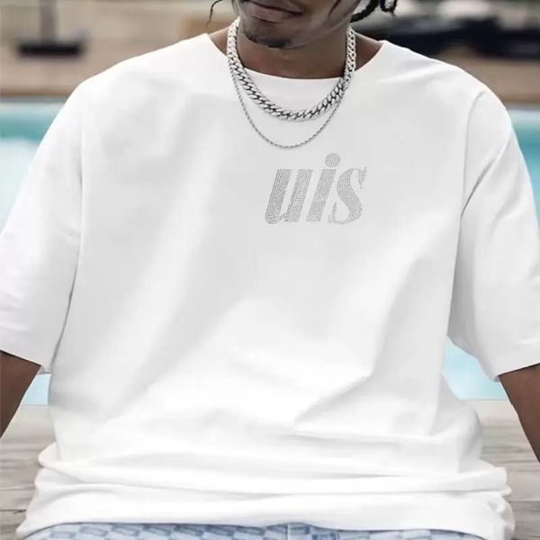 

2022 mens shirt lovers short sleeve men wwomen t-shirts designer tshirt drilling technology advanced fabric sportswear street clothes, White;black