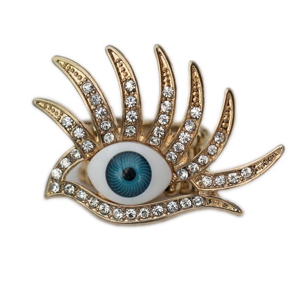 

act the role ofing boundary original design ring queen creative eyebrow eye ring elastic band i is your eyes, Silver