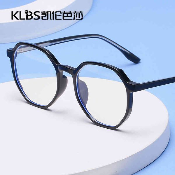 

sunglasses spectacle frame anti blue light glasses flat lens female tr90 myopia spectacle optical gfcw, White;black