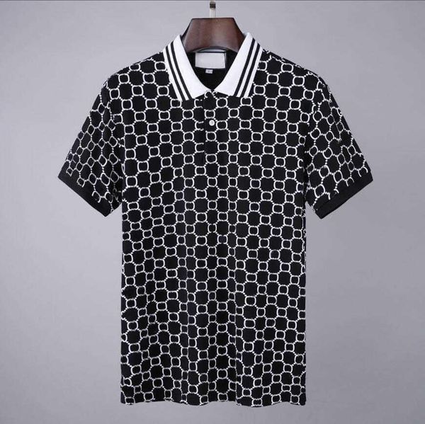 

2022ss summer designer polo shirts men luxury polos casual mens t shirt man fashion snake bee letter print embroidery tees m-3xl, White;black