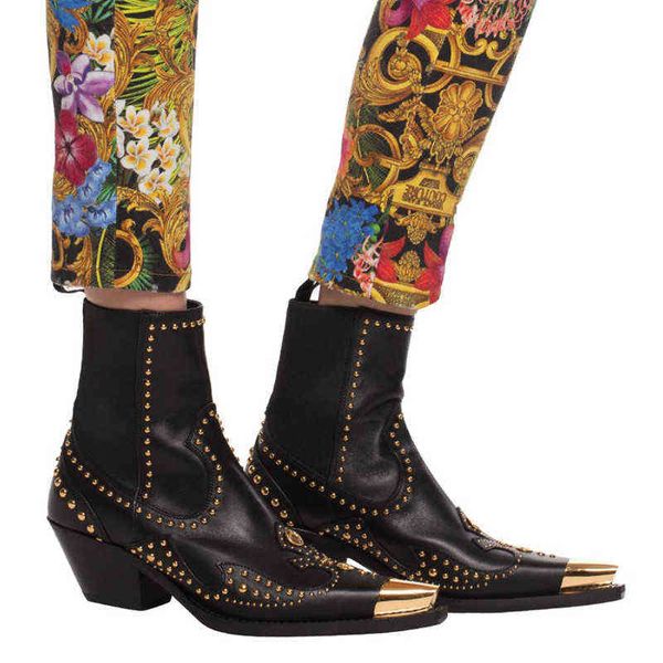 Boots Metal Learned Toe Toe Chelsea Женщины совершенно новая регулировка цвета заклинание.