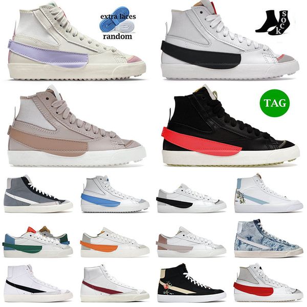 

mens women running shoes blazer mid 77 jumbo glaze powder chicago skate trainers sneakers