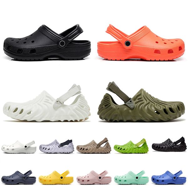 

2022 new fashion croc designer slippers salehe bembury x pollex clog crocodile women mens foam slides sandals shoes stratus brown black plat