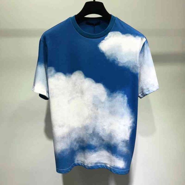 

women's t-shirt europe station summer baiyun printing fashion trend leisure loose and versatile short sleeve polo shirt, White